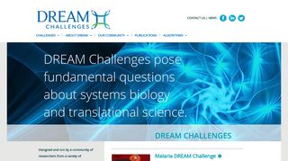 
                            6. Dream Challenges: homepage