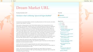
                            8. Dream Market URL: I do know what's inflicting “password login disabled”
