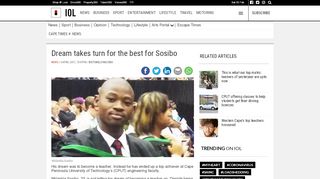 
                            10. Dream takes turn for the best for Sosibo | Cape Times - IOL