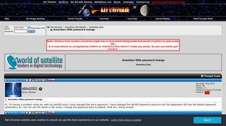
                            6. dreambox 500s password change - Dreambox Chat - Sat Universe