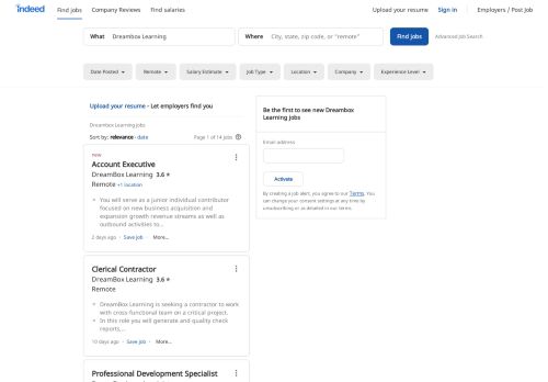 
                            13. Dreambox Learning Jobs, Employment | Indeed.com
