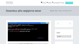 
                            4. Dreambox şifre değiştirme telnet | eCccam.com