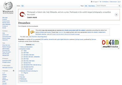 
                            12. Dreambox - Wikipedia