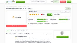 
                            11. DREAMGAINS FINANCIALS INDIA PVT LTD Reviews, Employee ...