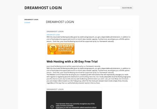 
                            13. DREAMHOST LOGIN - Google Sites