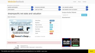 
                            4. Dreampacific : Website stats and valuation