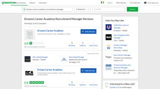 
                            10. Dreams Career Academy Recruitment Manager Reviews | Glassdoor.ie