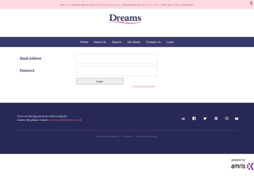 
                            4. Dreams Recruitment | Home - Login