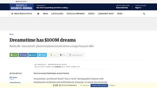 
                            13. Dreamstime has $100M dreams - Nashville Business Journal