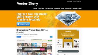 
                            5. Dreamstime Promo Code (5 Free Credits) | - Illustrator Tutorials & Tips