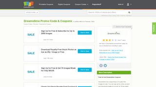 
                            9. Dreamstime Promo Code, Coupons February, 2019 - Coupons.com