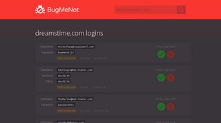 
                            6. dreamstime.com passwords - BugMeNot