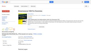 
                            4. Dreamweaver CS5 For Dummies