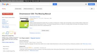 
                            4. Dreamweaver CS5: The Missing Manual