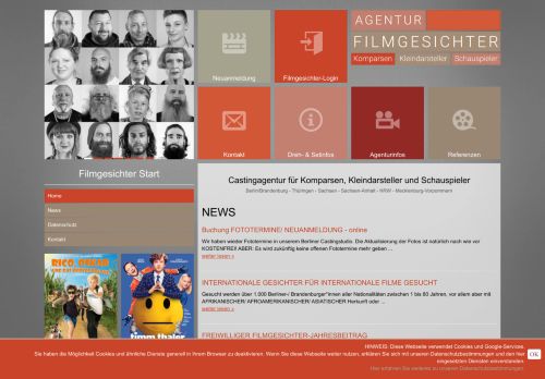 
                            7. Dreh- & Setinfos - Agentur Filmgesichter