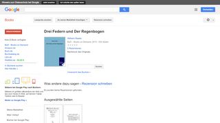 
                            1. Drei Federn und Der Regenbogen - Google Books-Ergebnisseite