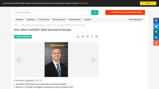 
                            8. Drei Jahre Conti360° Fleet Services in Europa - Continental Reifen ...