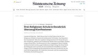 
                            11. Drei-Religionen-Schule in Osnabrück überzeugt Konfessionen ...