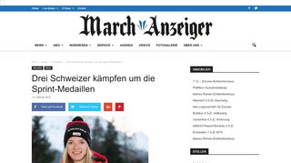 
                            5. Drei Schweizer kämpfen um die Sprint-Medaillen – Hoefner Volksblatt ...