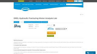 
                            13. DREL Hydraulic Fracturing Water Analysis Lab | Hach USA - Details