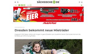 
                            9. Dresden bekommt neue Mieträder | Sächsische.de