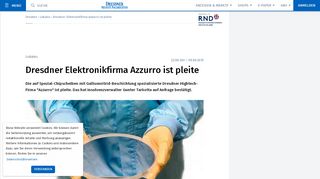 
                            13. - Dresdner Elektronikfirma Azzurro ist pleite – DNN - Dresdner ...