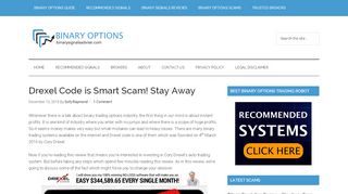 
                            3. Drexel Code is Smart Scam! Stay Away - Binary Signals Advise