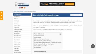 
                            1. Drexel Code Software Review - Is Drexel Code a Scam?