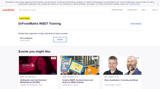 
                            10. DrFrostMaths INSET Training Tickets, Wed 7 Nov 2018 at ...