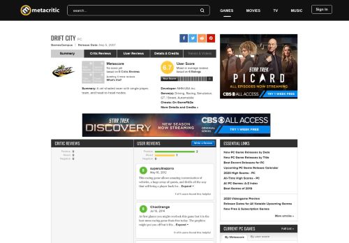 
                            8. Drift City for PC Reviews - Metacritic