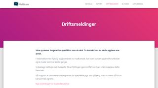 
                            8. Driftsmeldinger – Mailia