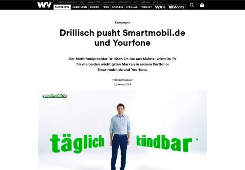 
                            12. Drillisch pusht Smartmobil.de und Yourfone | W&V
