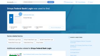 
                            4. Drisya Federal Bank Login at top.accessify.com