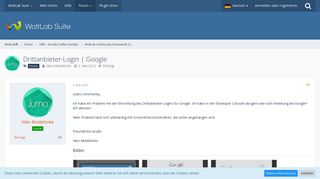 
                            1. Drittanbieter-Login | Google - WoltLab Community Framework 2.1 ...