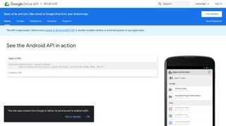 
                            12. Drive API for Android (Deprecated) | Google Developers