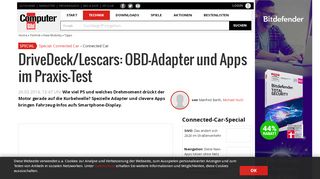 
                            8. DriveDeck/Lescars: OBD-Adapter und Apps im Praxis ... - Computer Bild