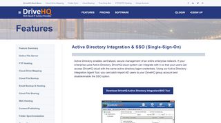 
                            4. DriveHQ Active Directory Integration and Single-Sign-On (SSO) service