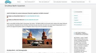 
                            9. DriveNow GUTSCHEIN BERLIN | 9,98€ statt 29€ + 30 Freiminuten gratis