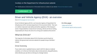 
                            3. Driver and Vehicle Agency (DVA) - an overview | Department for ...