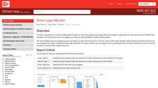 
                            12. Driver Login Monitor - EROAD Help