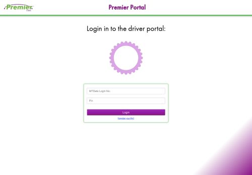 
                            4. Driver Login - Premier Portal