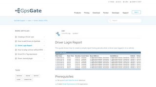 
                            9. Driver Login Report – GpsGate Support