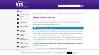 
                            6. Driver to Vehicle Link - National Transport AuthorityNational Transport ...