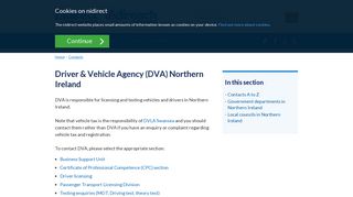 
                            2. Driver & Vehicle Agency (DVA) Northern Ireland | nidirect