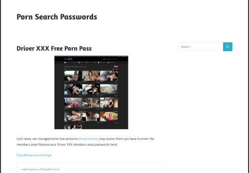 
                            7. Driver XXX Free Porn Pass – Porn Search Passwords