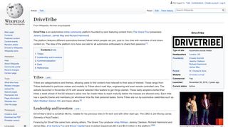 
                            8. DriveTribe - Wikipedia