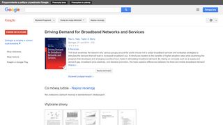 
                            12. Driving Demand for Broadband Networks and Services