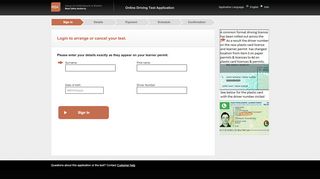 
                            13. Driving Test Application - Full Licence - Apply Online