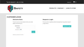 
                            9. DRJ Safety, Inc.: Customer Login