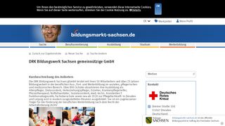 
                            8. DRK Bildungswerk Sachsen gemeinnützige GmbH - Bildungsmarkt ...